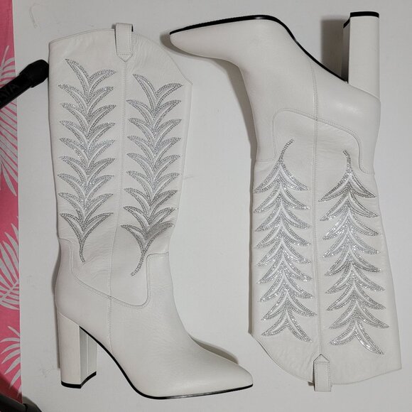 NEW Daniel x Diamond The Tall T Boot Womens 9 Cowgirl Bling Country Western Glam - Picture 4 of 14